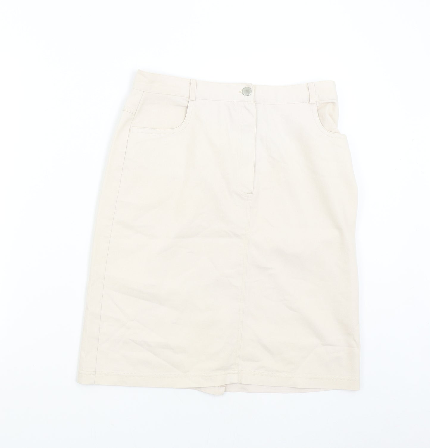 BHS Womens Beige   Straight & Pencil Skirt Size 12