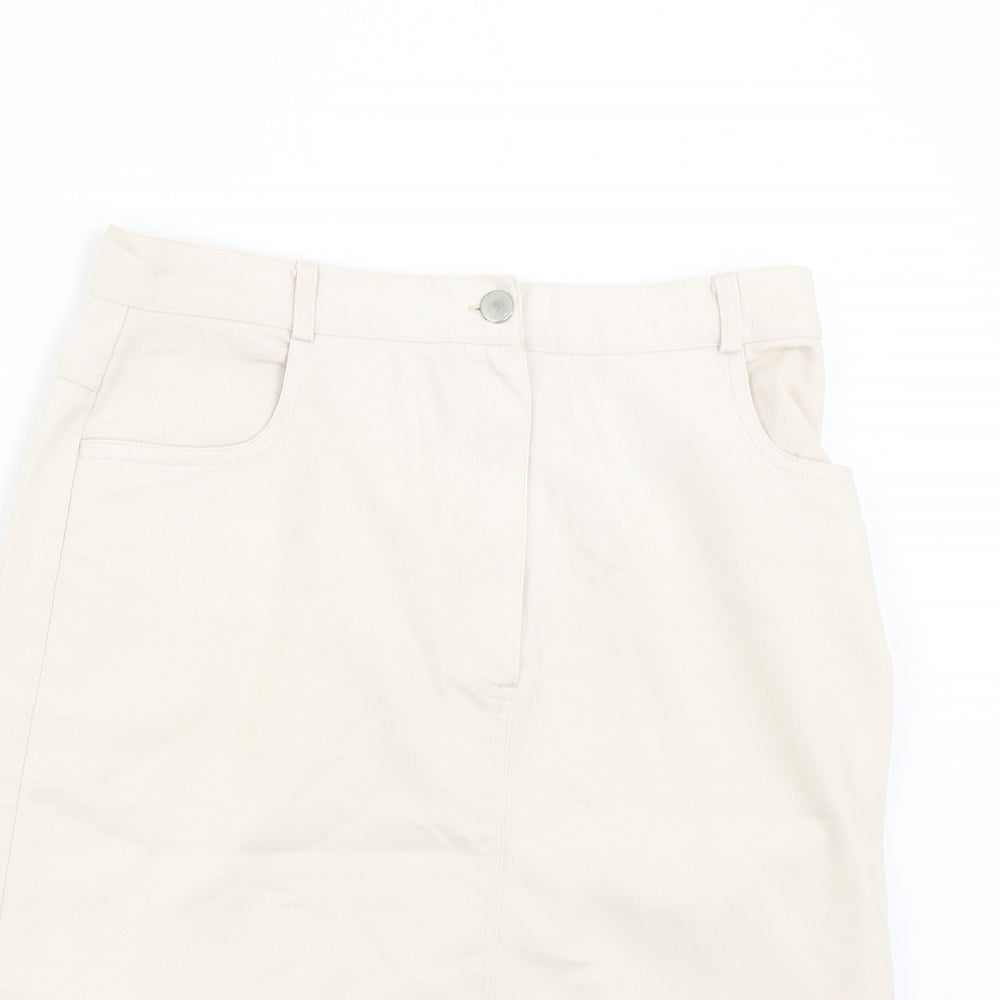 BHS Womens Beige   Straight & Pencil Skirt Size 12