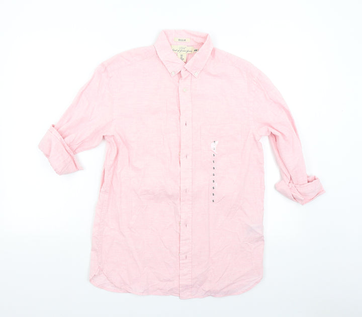 H&M Mens Pink    Button-Up Size S