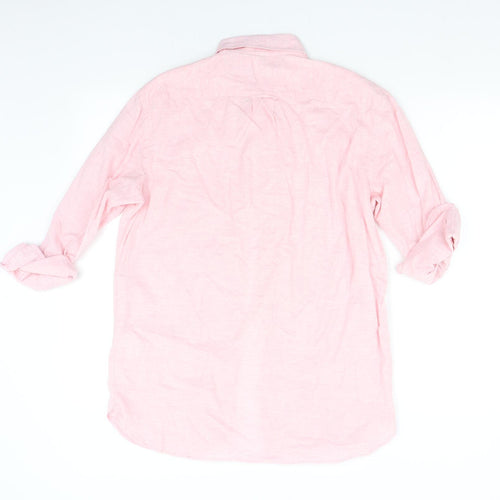 H&M Mens Pink    Button-Up Size S