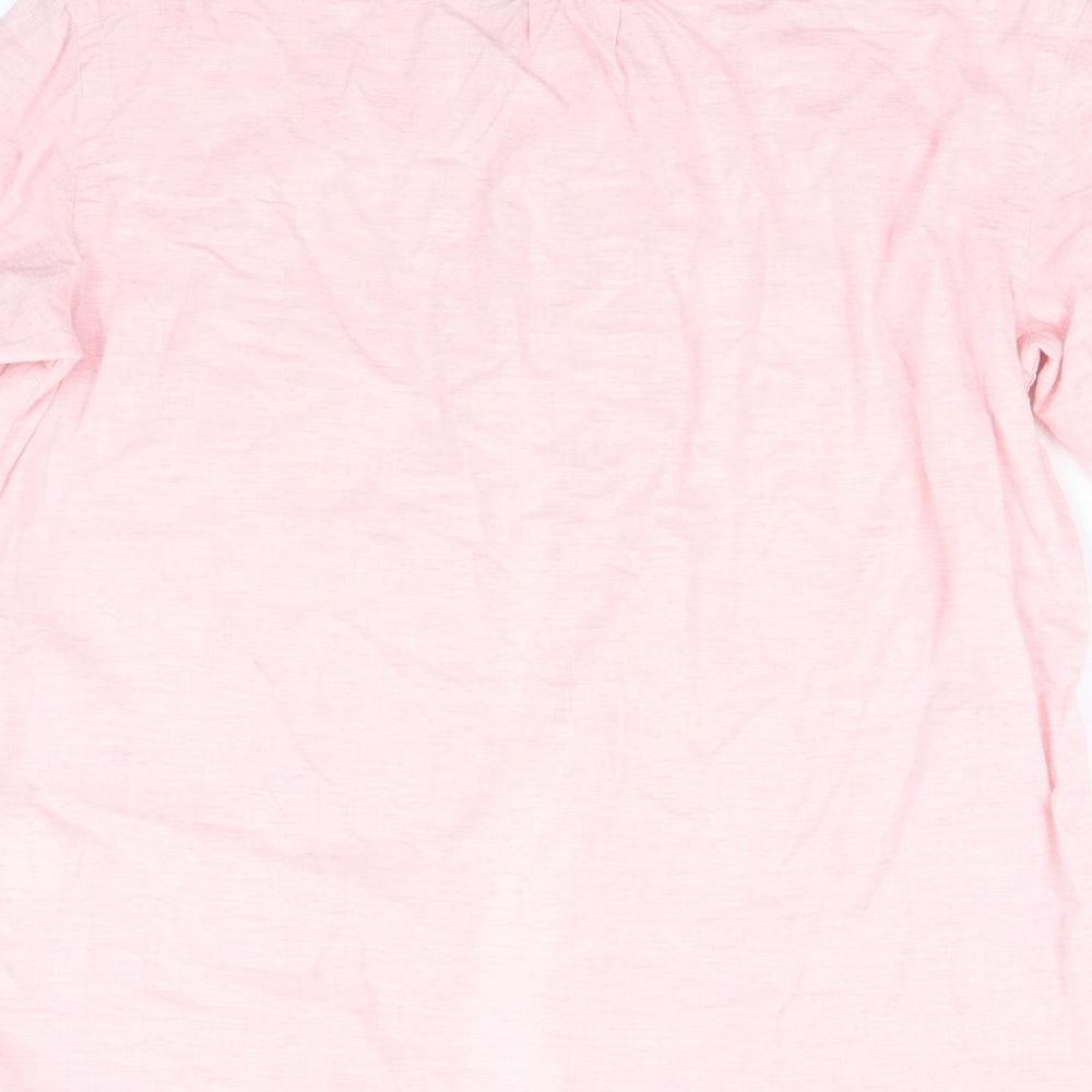 H&M Mens Pink    Button-Up Size S