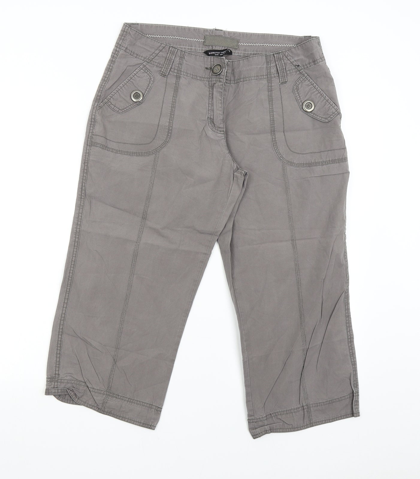 Dorothy Perkins Womens Grey   Bermuda Shorts Size 12