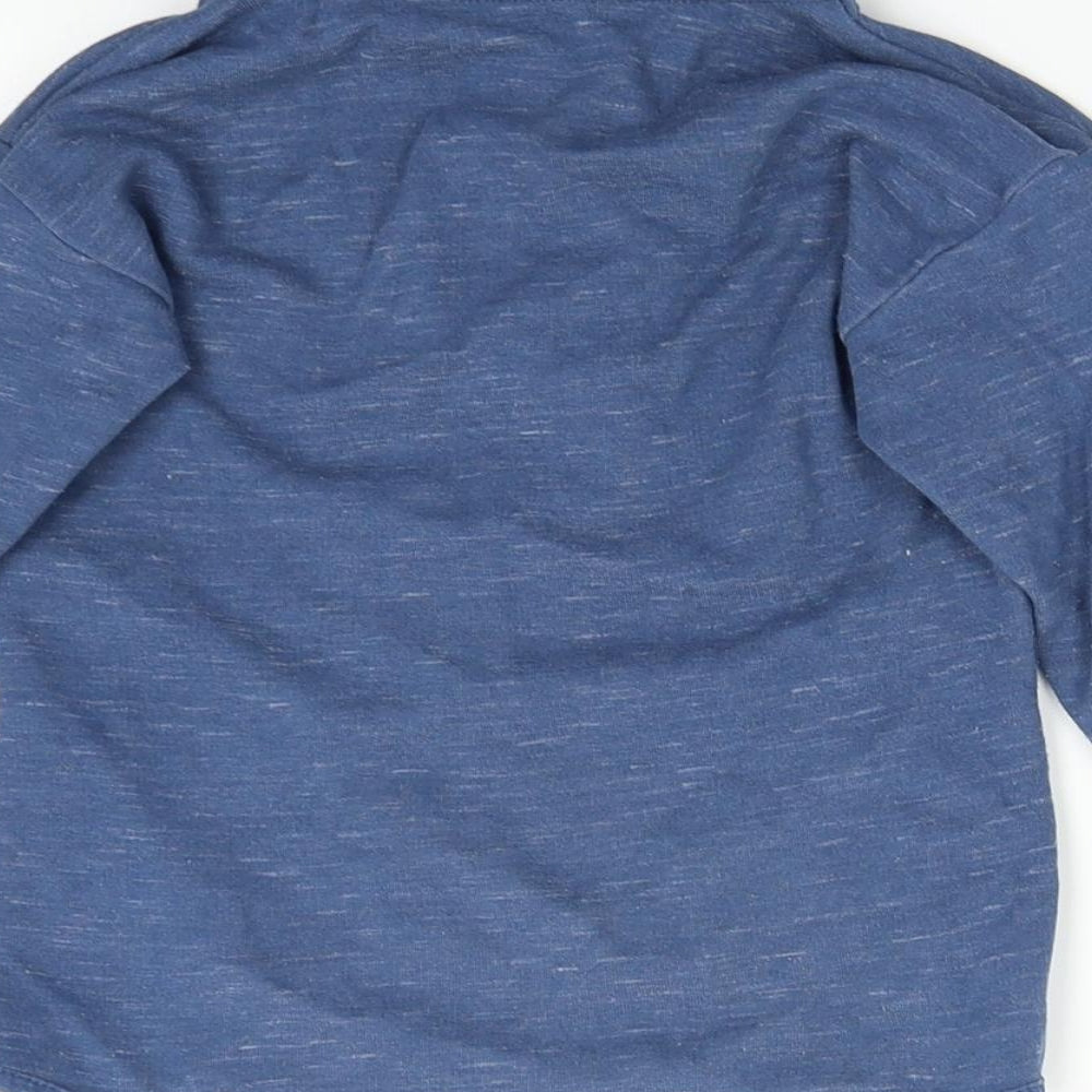 George Boys Blue   Henley Sweatshirt Size 4-5 Years