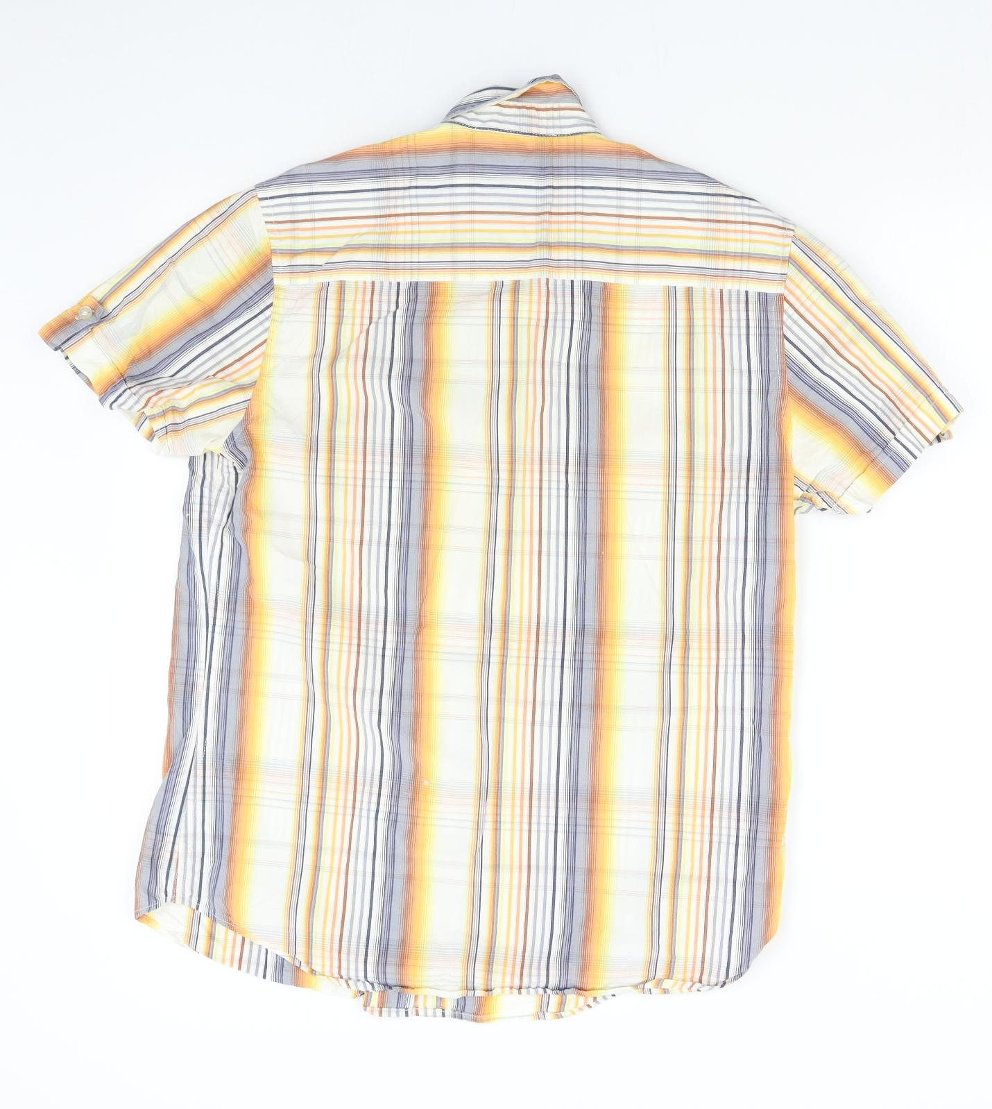 Duffer Mens Multicoloured Check   Button-Up Size M