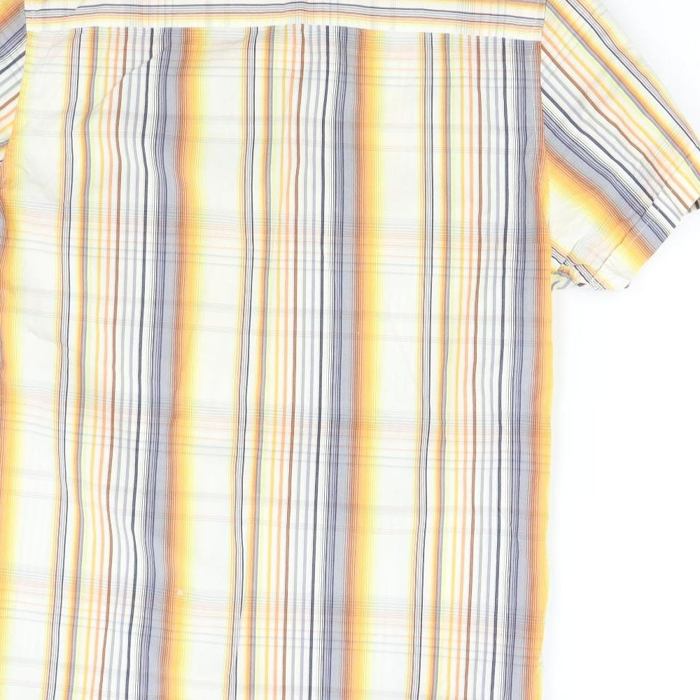 Duffer Mens Multicoloured Check   Button-Up Size M