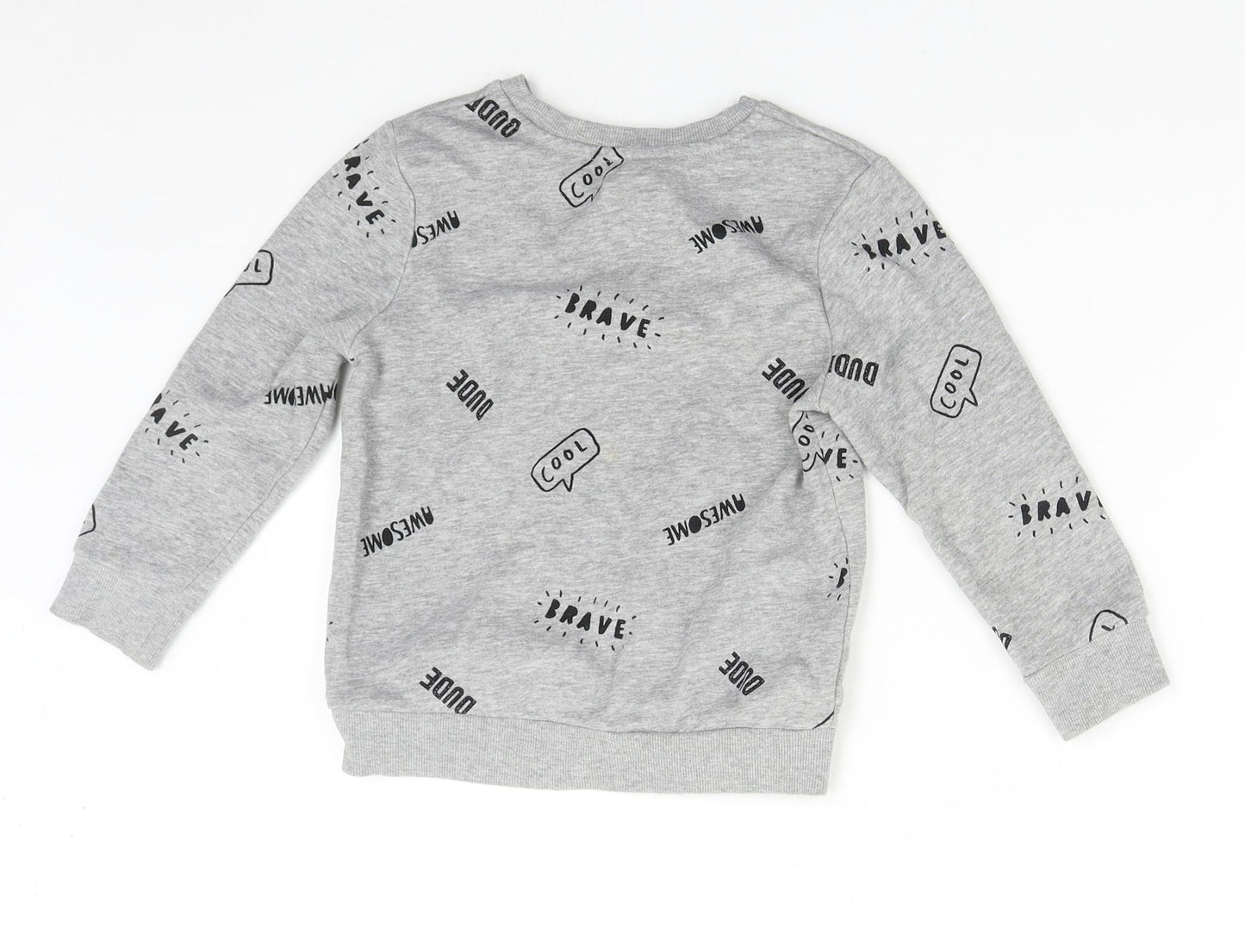 George Boys Grey   Pullover Sweatshirt Size 4-5 Years