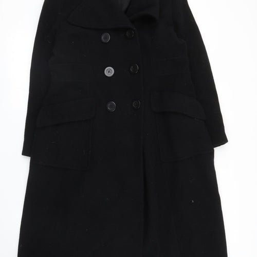 South Womens Black   Overcoat Coat Size 16