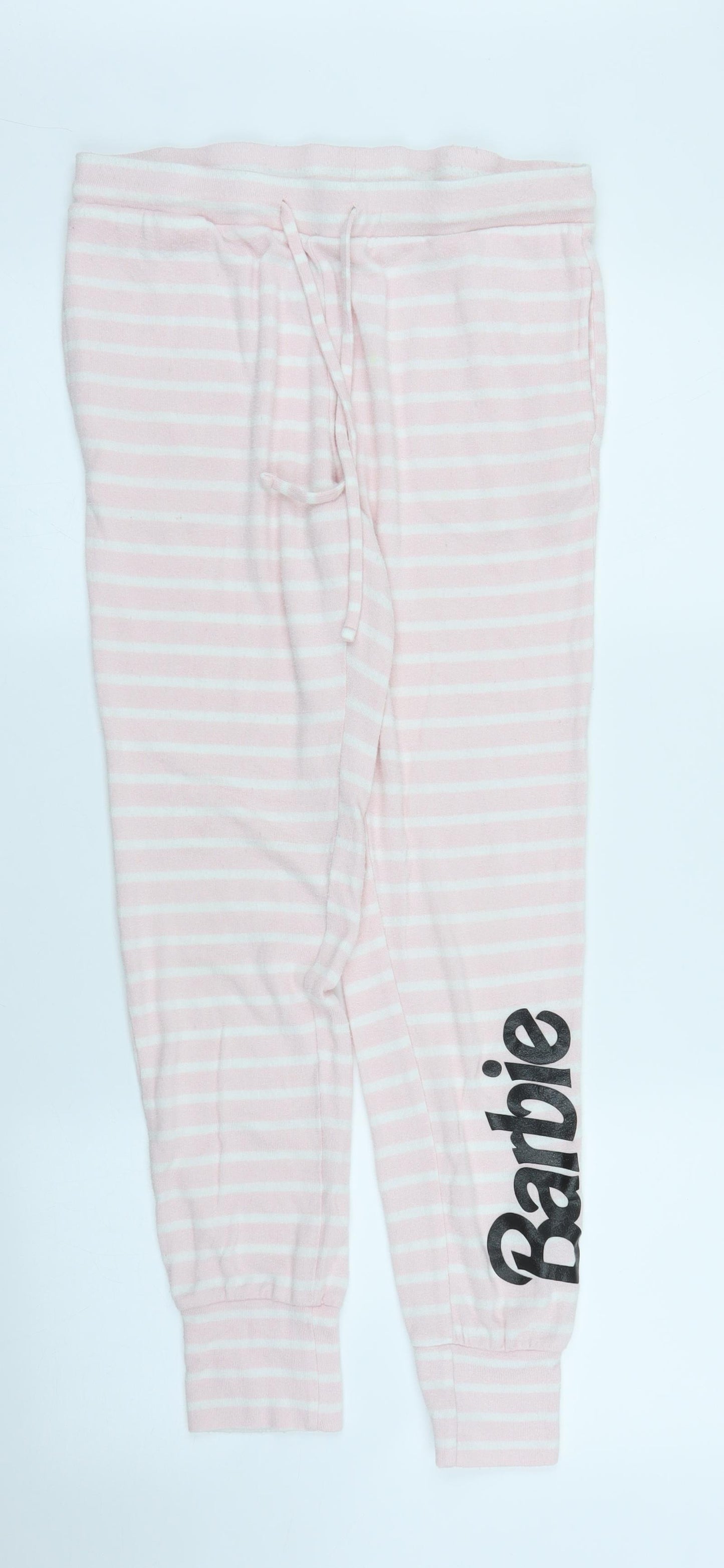 Primark Womens Pink Striped  Chemise Pyjama Set Size M