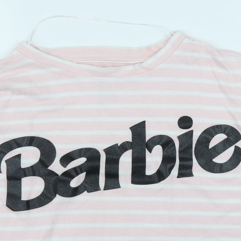 Primark Womens Pink Striped  Chemise Pyjama Set Size M