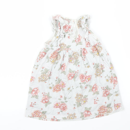 H&M Girls Grey Floral  A-Line  Size 18-24 Months
