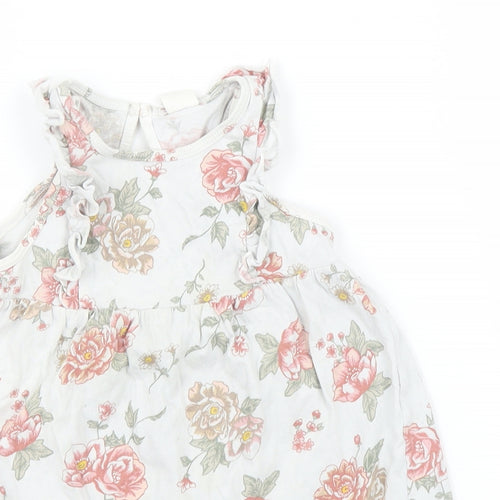 H&M Girls Grey Floral  A-Line  Size 18-24 Months