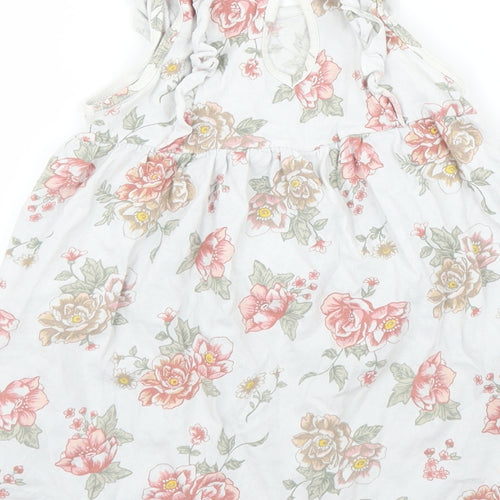 H&M Girls Grey Floral  A-Line  Size 18-24 Months