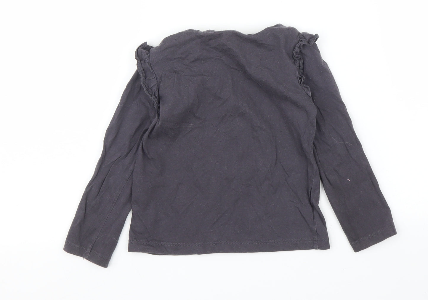 F&F Girls Grey   Basic T-Shirt Size 12-18 Months