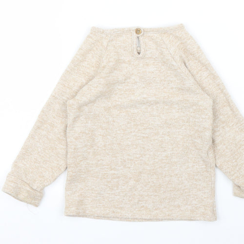 George Girls Beige   Pullover Jumper Size 2 Years