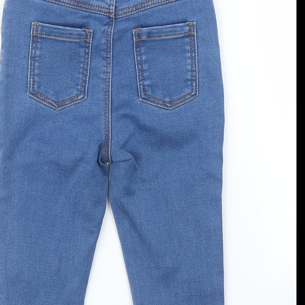 Primark Girls Blue  Denim Tapered Jeans Size 2 Years