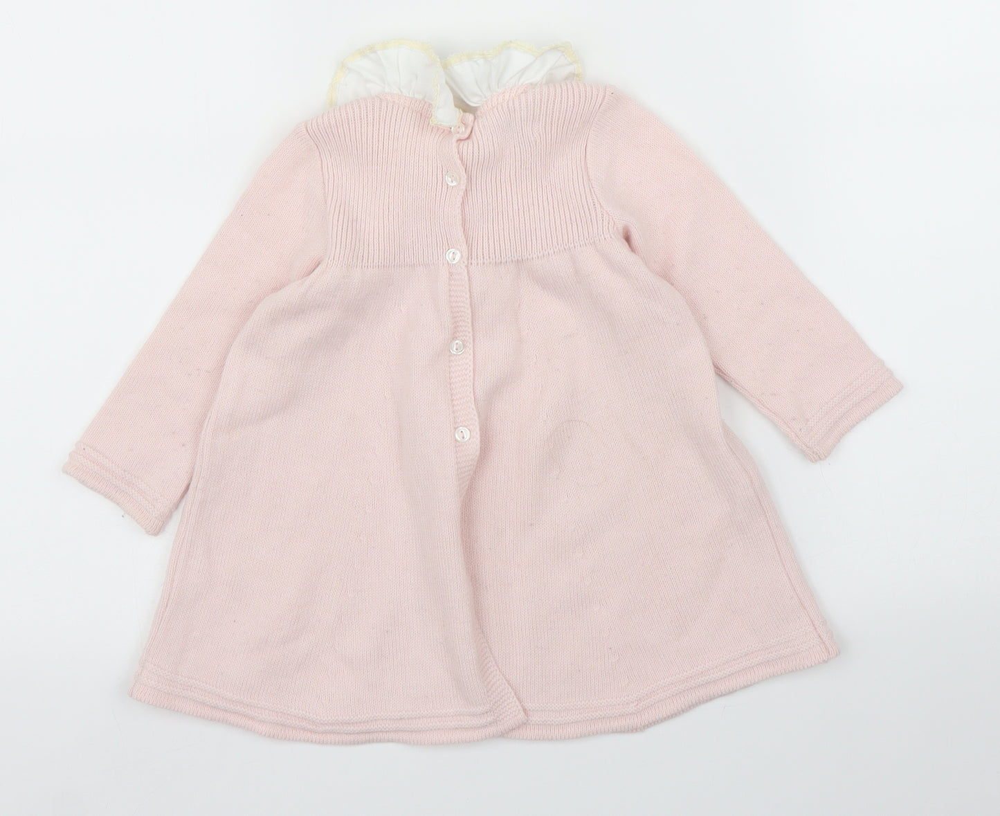 Foque Girls Pink   Jumper Dress  Size 24 Months