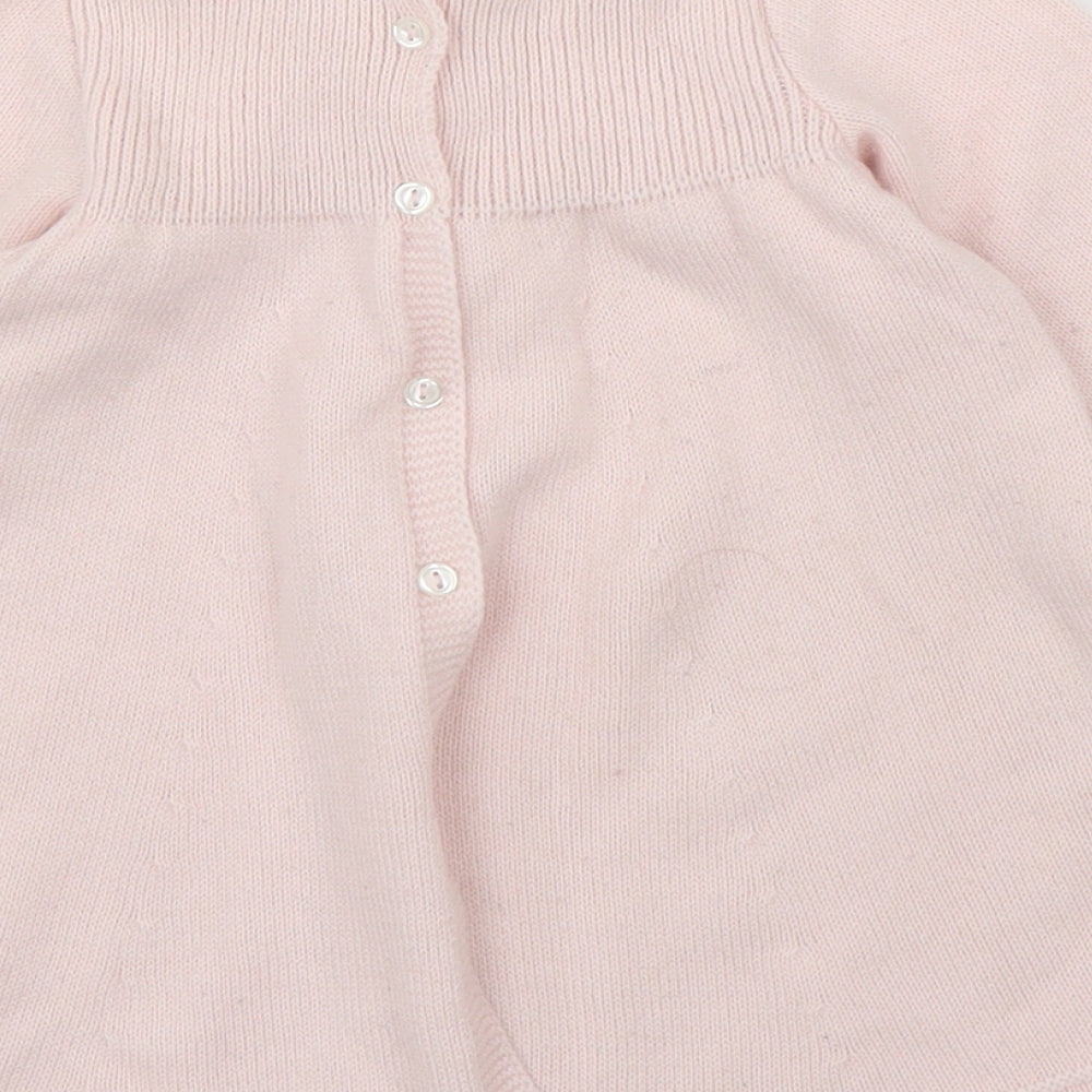 Foque Girls Pink   Jumper Dress  Size 24 Months