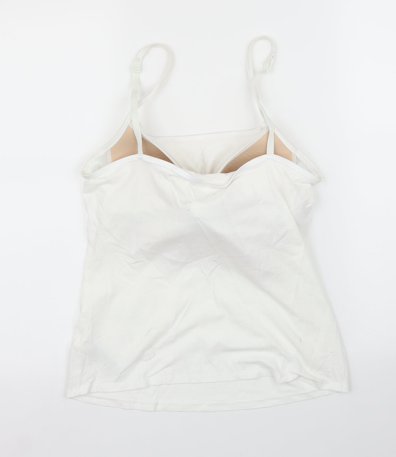 M&S Womens White   Camisole Blouse Size 12