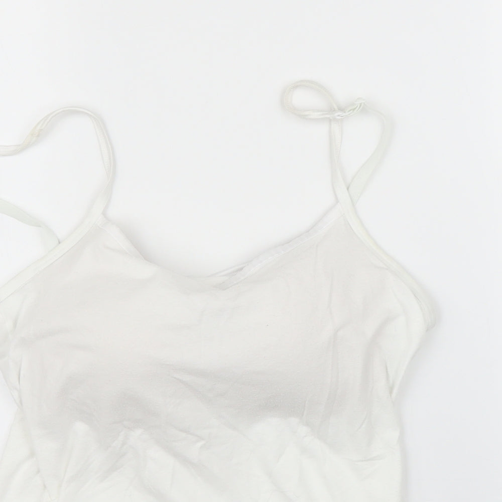 M&S Womens White   Camisole Blouse Size 12