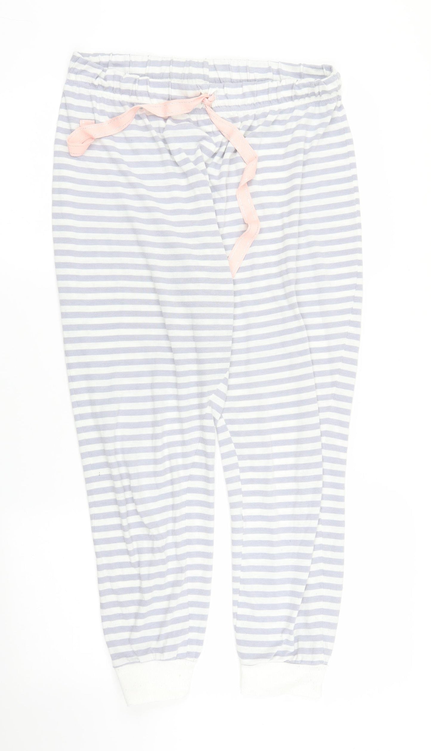 Matalan Womens Blue Striped  Chemise Pyjama Pants Size M