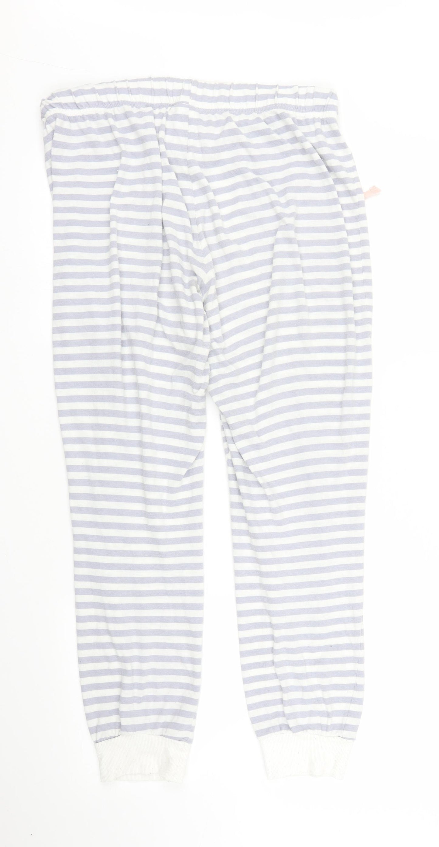 Matalan Womens Blue Striped  Chemise Pyjama Pants Size M