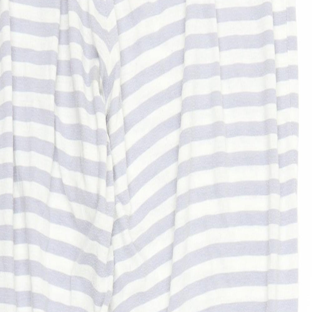 Matalan Womens Blue Striped  Chemise Pyjama Pants Size M