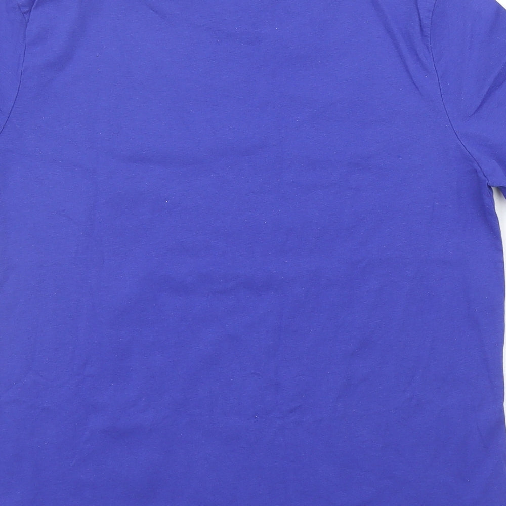 United Colors of Benetton Womens Blue   Basic T-Shirt Size S