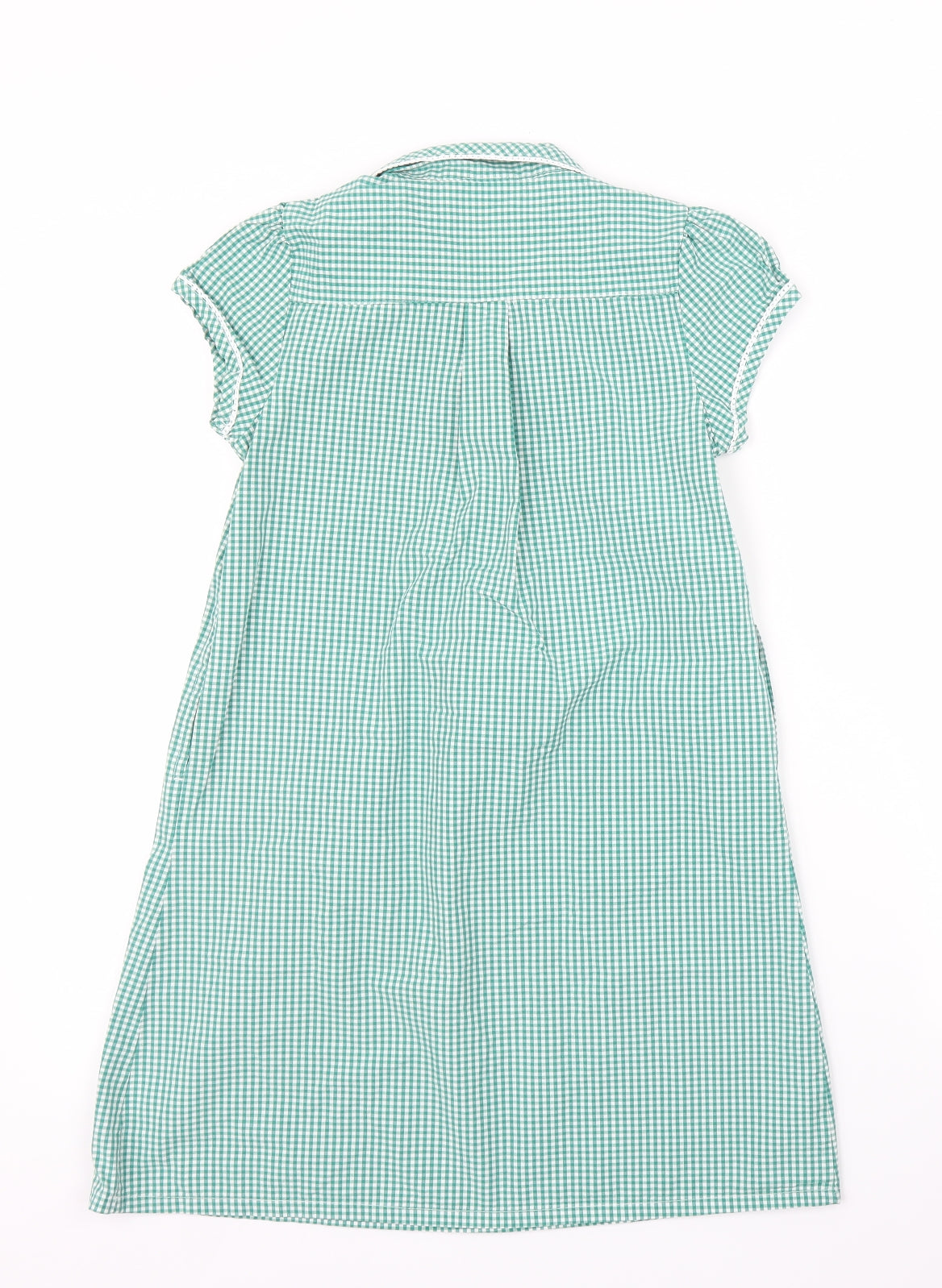 NEXT Girls Green Check  A-Line  Size 9 Years