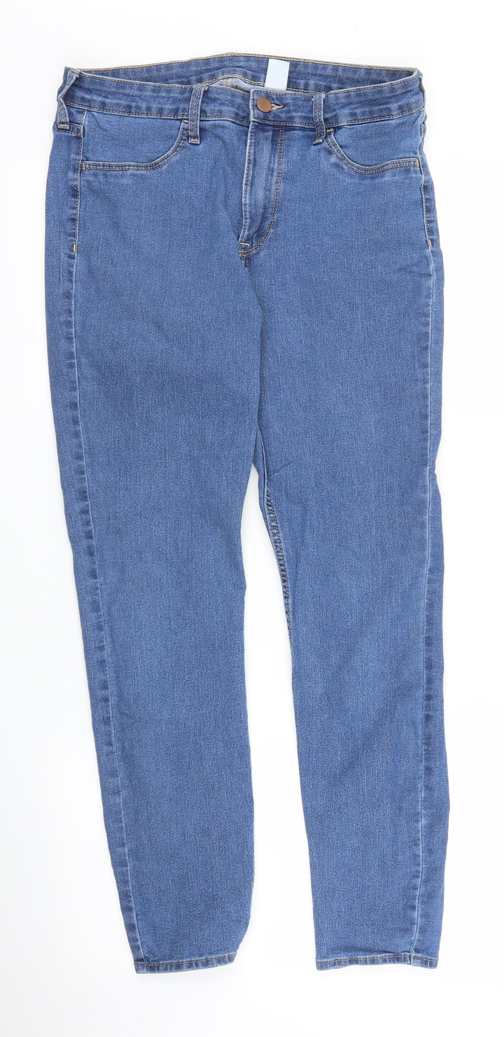 Preworn Womens Blue Denim Skinny Jeans Size 31 in L28 in