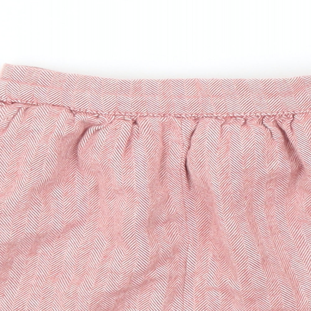 NEXT Girls Red Floral  Capri Trousers Size 12-18 Months  - Short