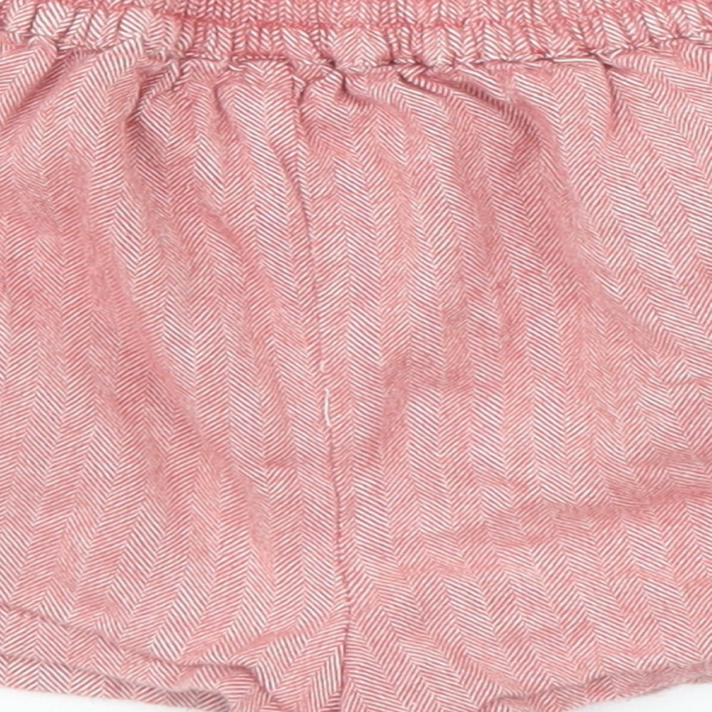 NEXT Girls Red Floral  Capri Trousers Size 12-18 Months  - Short