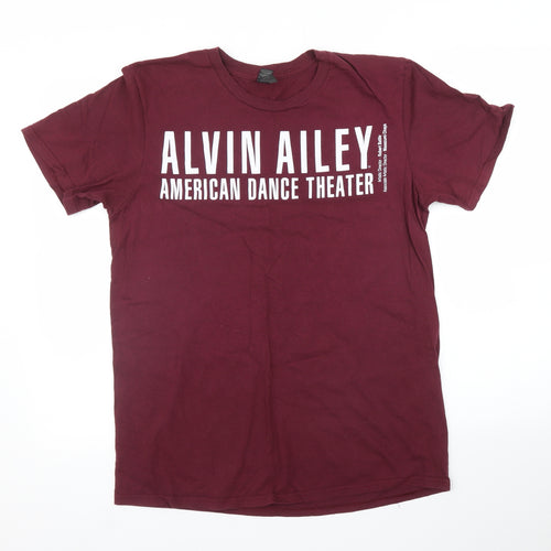 Anvil Mens Purple    T-Shirt Size M