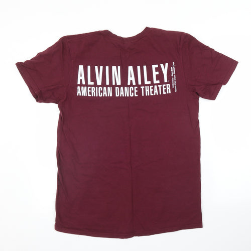 Anvil Mens Purple    T-Shirt Size M