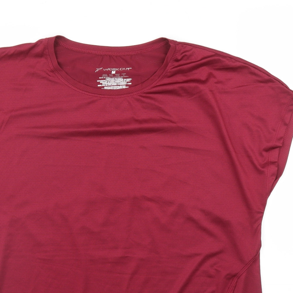 Workout Womens Purple   Basic T-Shirt Size M