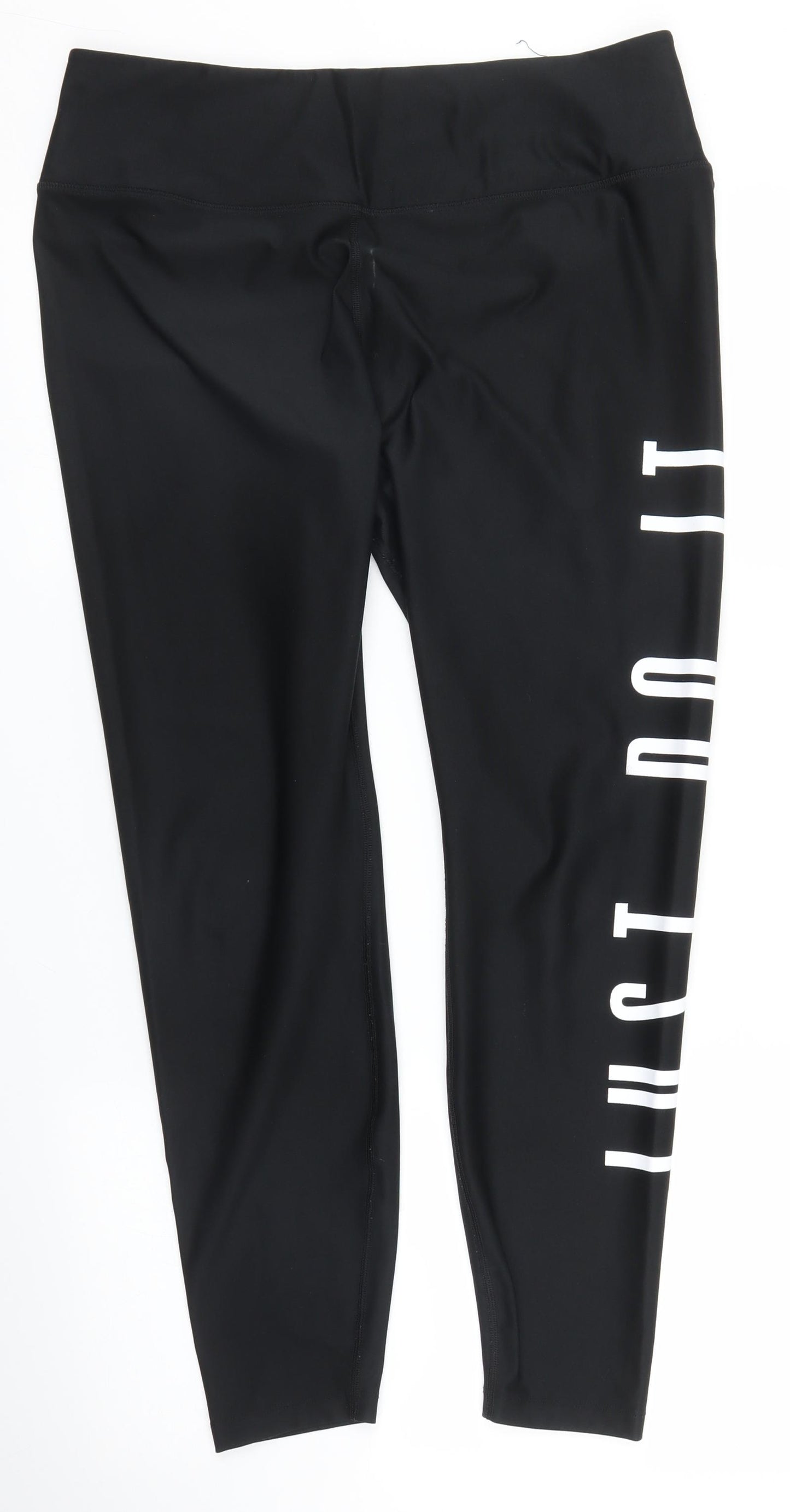 Nike Womens Black   Sweatpants Leggings Size XL L26 in