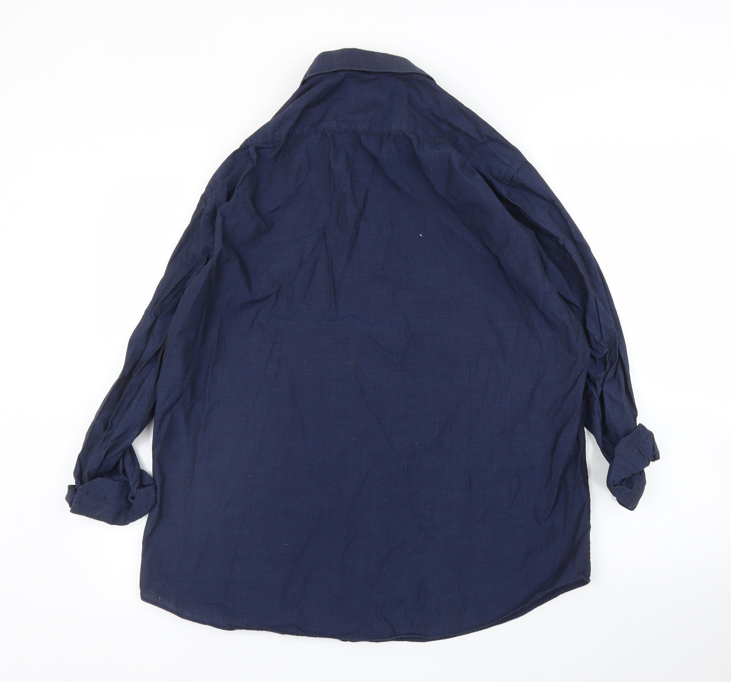 George Mens Blue    Button-Up Size 17