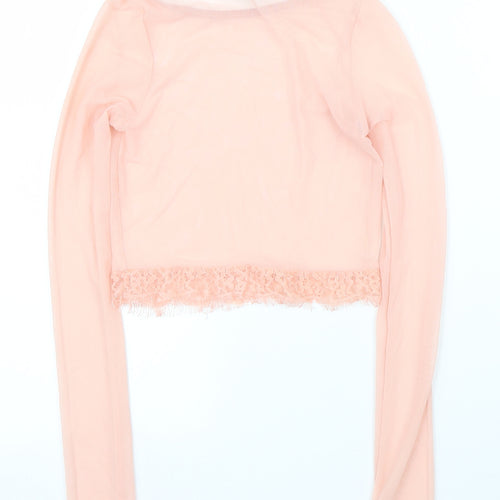 Boohoo Womens Pink   Basic Blouse Size 6