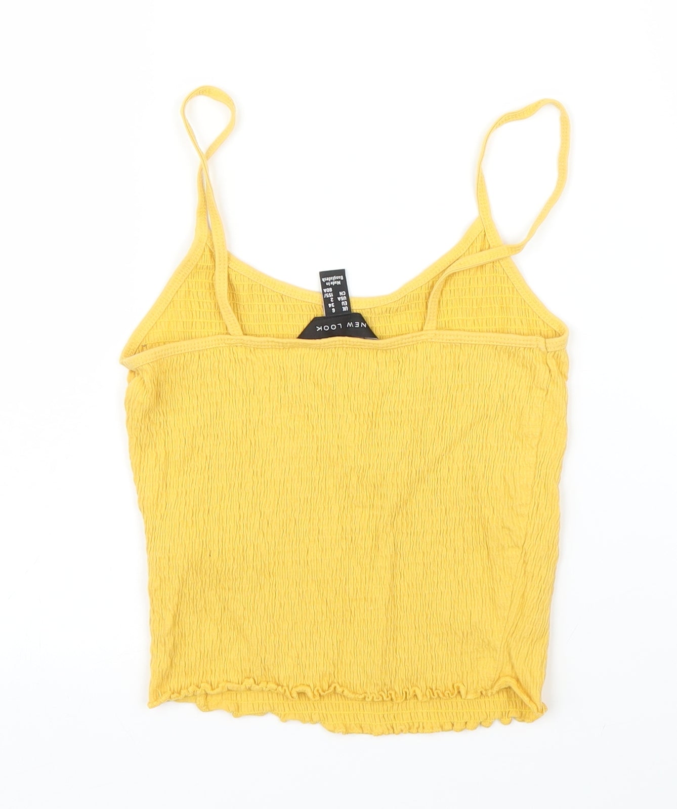 New Look Womens Yellow   Camisole Blouse Size 6