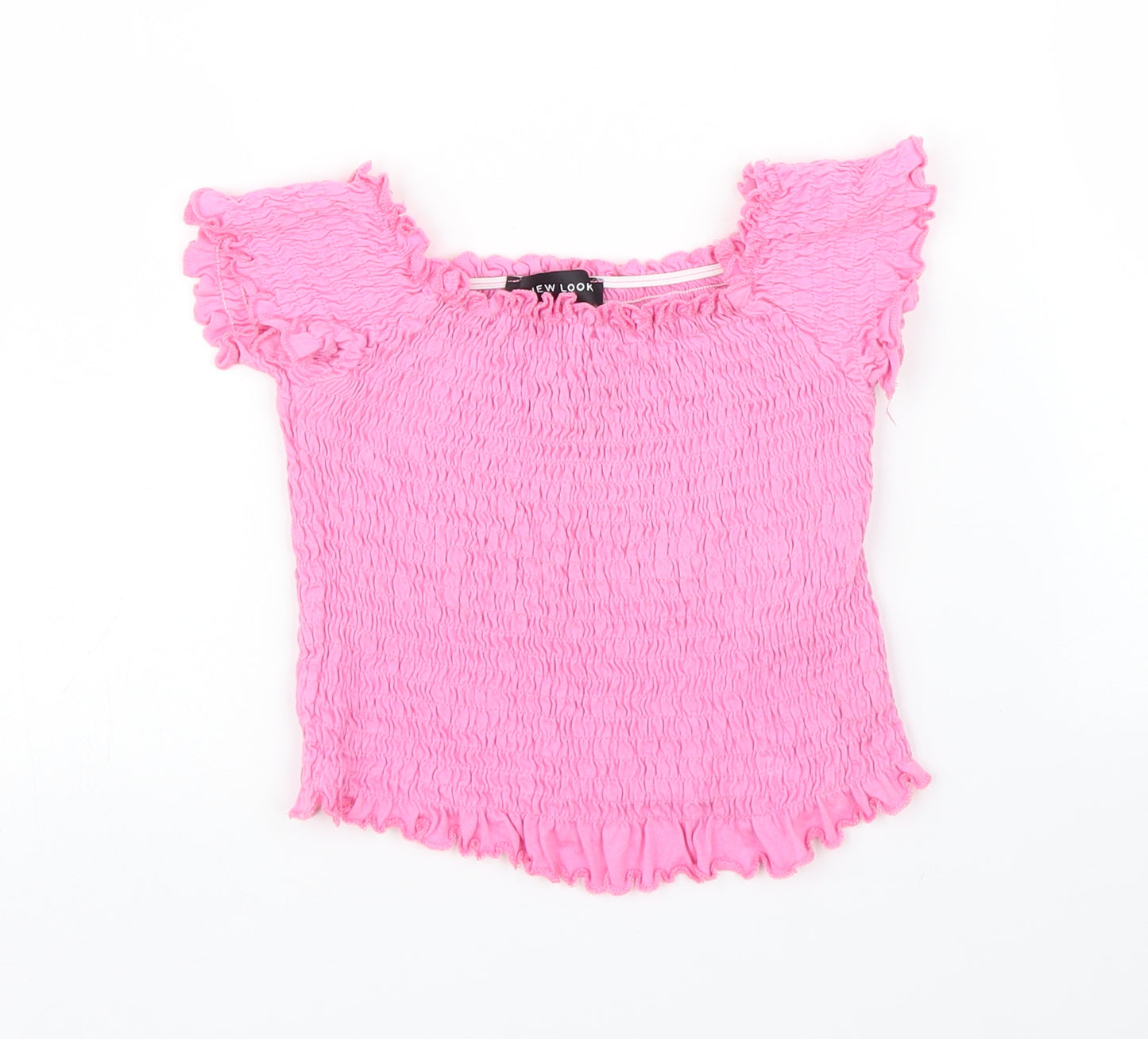 New Look Womens Pink   Cropped Blouse Size 6