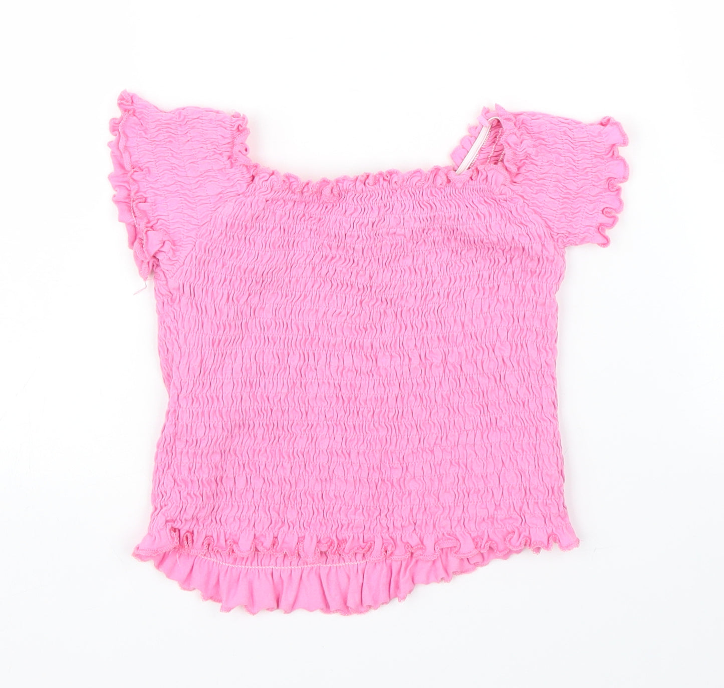 New Look Womens Pink   Cropped Blouse Size 6