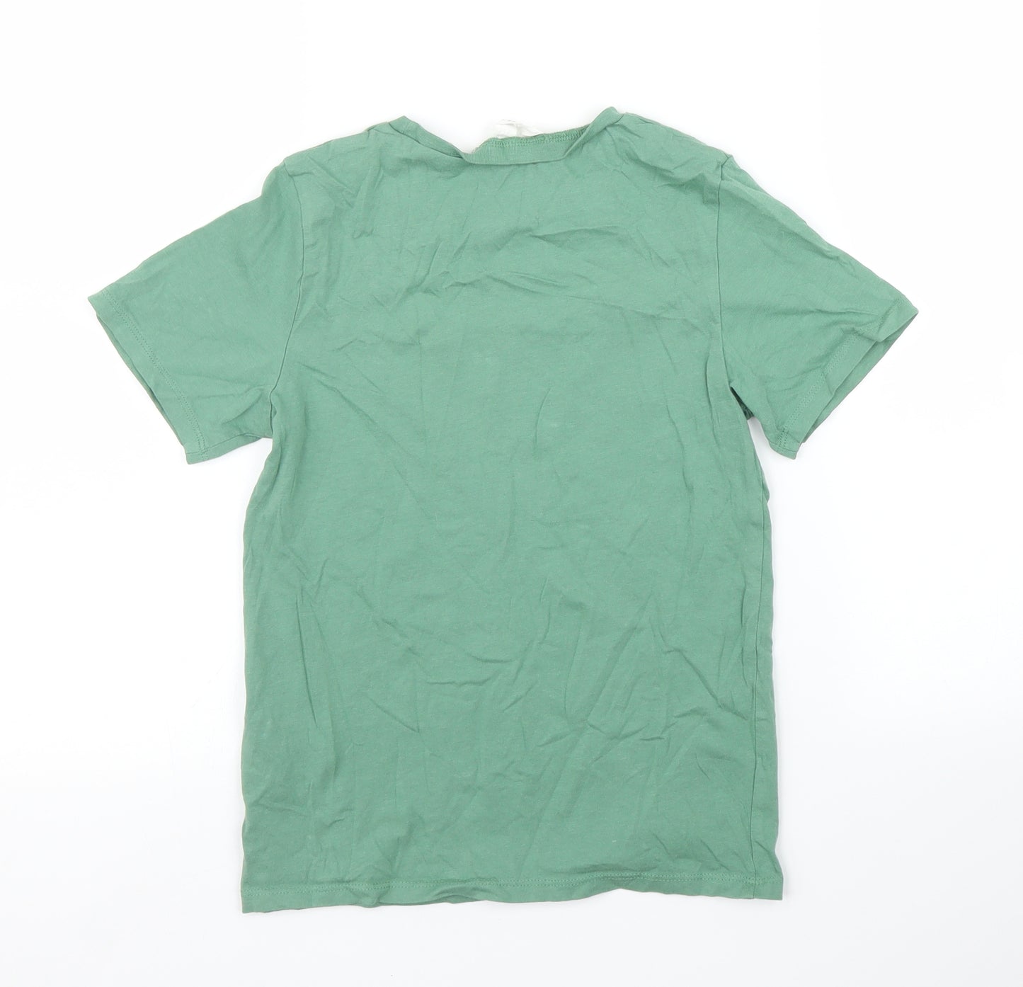 H&M Boys Green   Basic T-Shirt Size 9 Years