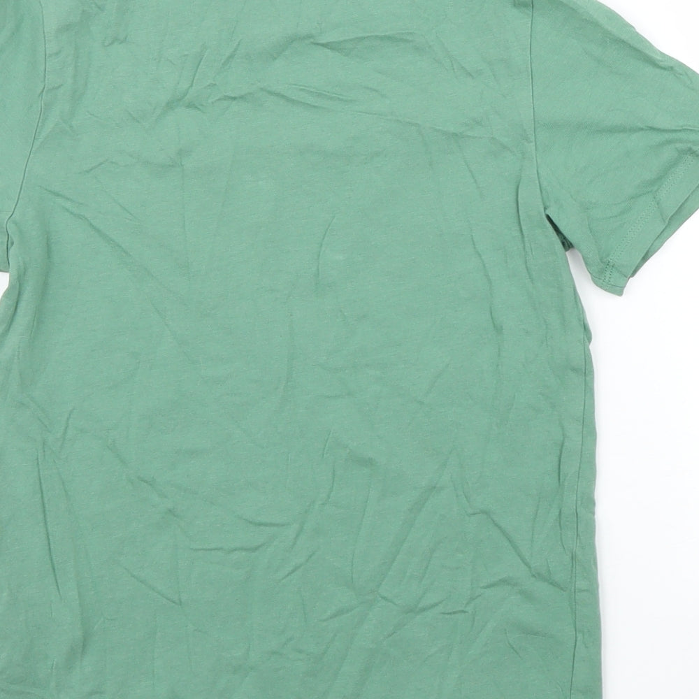 H&M Boys Green   Basic T-Shirt Size 9 Years