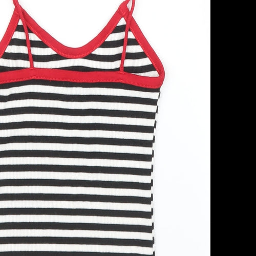 Topshop Womens Black Striped  Camisole Blouse Size 6
