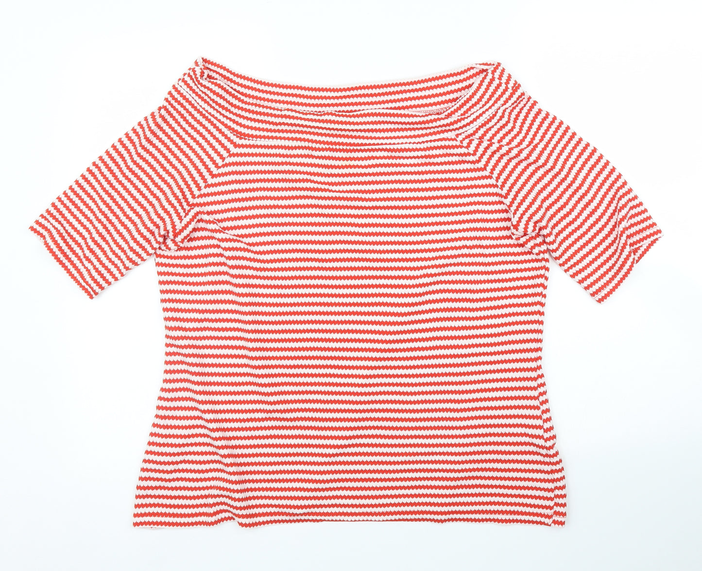Matalan Womens Red Striped  Basic Blouse Size 18