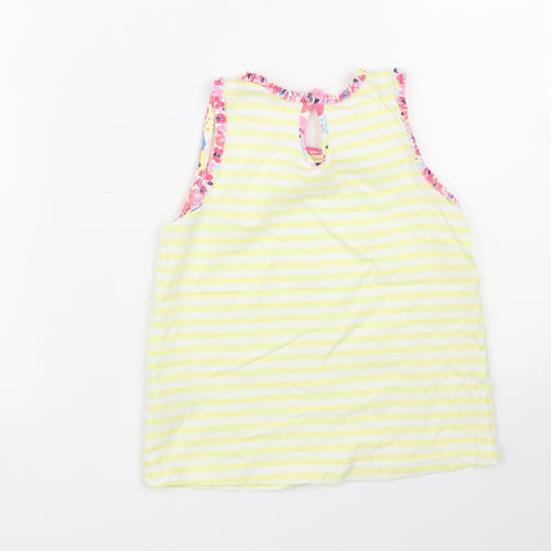 Matalan Girls Yellow Striped  Basic Blouse Size 4 Years