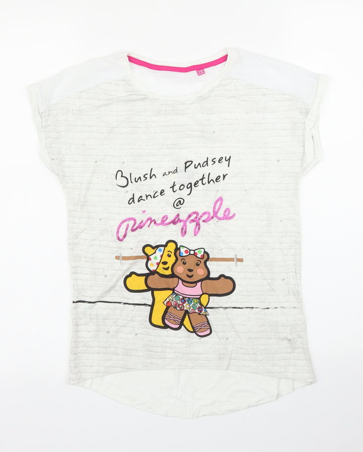 Debenhams Girls Grey   Basic T-Shirt Size 9 Years
