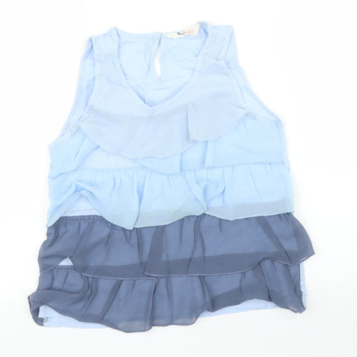 H&M Girls Blue   Basic Blouse Size 10 Years
