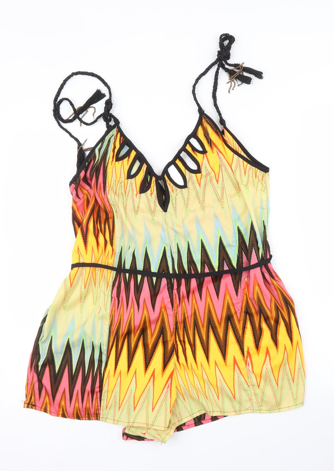 River Island Womens Multicoloured Striped  Romper One-Piece Size 12