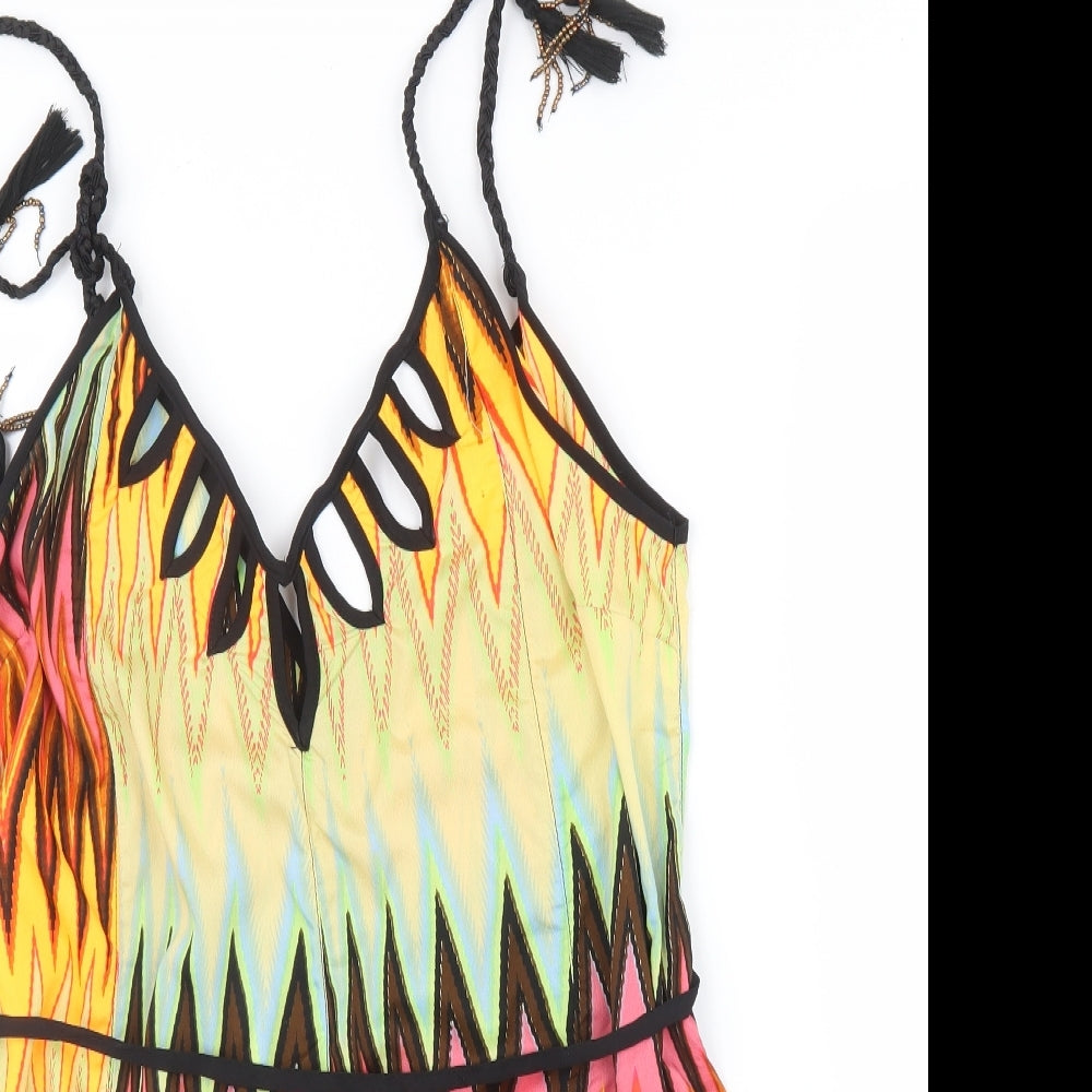 River Island Womens Multicoloured Striped  Romper One-Piece Size 12
