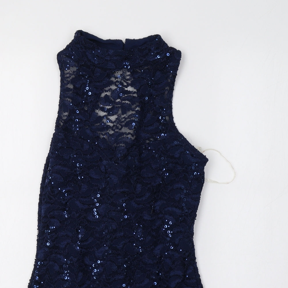 Lipsy Womens Blue   Bodysuit One-Piece Size 12